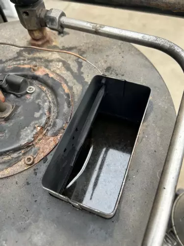 Boiler jacket filled with water after burst coil on Nilfisk Contractor diesel hot pressure washer.